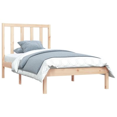 vidaXL Bed Frame without Mattress Solid Wood Pine 100x200 cm