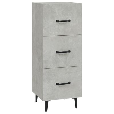 vidaXL Sideboard Concrete Grey 34.5x34x90 cm Engineered Wood