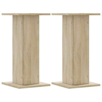 vidaXL Plant Stands 2 pcs Sonoma Oak 30x30x60 cm Engineered Wood