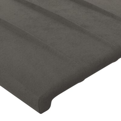 vidaXL Headboards 2 pcs Dark Grey 72x5x78/88 cm Velvet