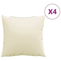 vidaXL Sofa Cushions 4 pcs Cream 40x40 cm Fabric