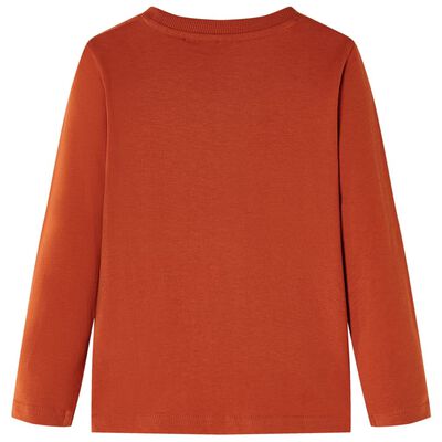 Kids' T-shirt with Long Sleeves Light Rust 104