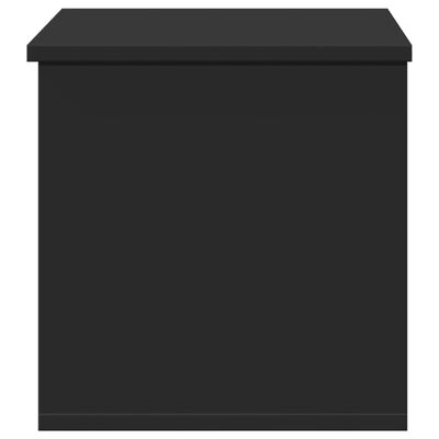 vidaXL Storage Box Black 60x35x35 cm Engineered Wood