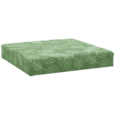 vidaXL Pallet Cushion Leaf Pattern 60x60x8 cm Oxford Fabric