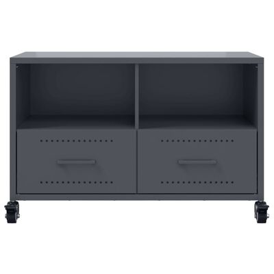 vidaXL TV Cabinet Anthracite 68x39x43.5 cm Steel