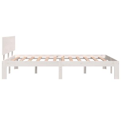 vidaXL Bed Frame without Mattress White 120x190 cm Small Double