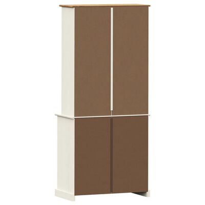 vidaXL Highboard VIGO White 78x40x175 cm Solid Wood Pine