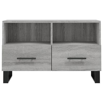 vidaXL TV Cabinet Grey Sonoma 80x36x50 cm Engineered Wood