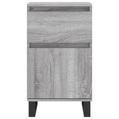 vidaXL Sideboards 2 pcs Grey Sonoma 40x35x70 cm Engineered Wood