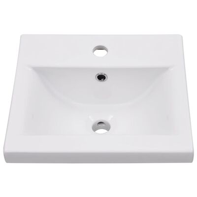 vidaXL Sink Cabinet with Built-in Basin Grey Engineered Wood