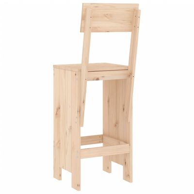 vidaXL Bar Stools 2 pcs 40x48.5x115.5 cm Solid Wood Pine