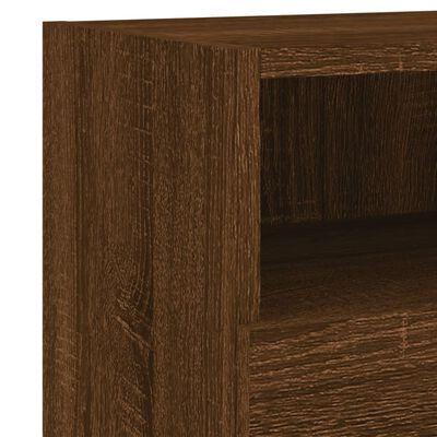 vidaXL TV Wall Cabinet Brown Oak 60x30x30 cm Engineered Wood