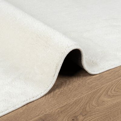 vidaXL Rug OVIEDO Short Pile Cream 120x120 cm