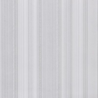 vidaXL Wallpaper 3D Strip Pattern Grey 10x0.53 m Non-woven