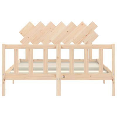 vidaXL Bed Frame without Mattress 140x190 cm Solid Wood Pine