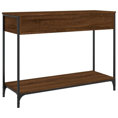 vidaXL Console Table Brown Oak 100x34.5x75 cm Engineered Wood