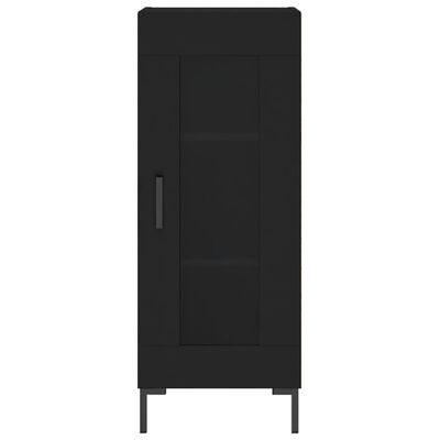 vidaXL Highboard Black 34.5x34x180 cm Engineered Wood