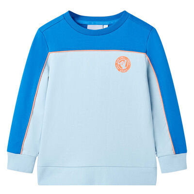 Kids' Sweatshirt Bright Blue and Light Blue 104