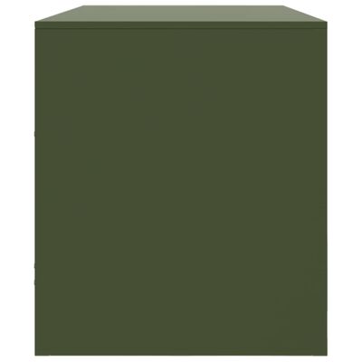 vidaXL TV Cabinet Olive Green 99x39x44 cm Steel