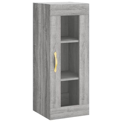 vidaXL Highboard Grey Sonoma 34.5x34x180 cm Engineered Wood