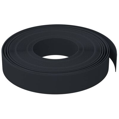 vidaXL Garden Edgings 4 pcs Black 10 m 10 cm Polyethylene