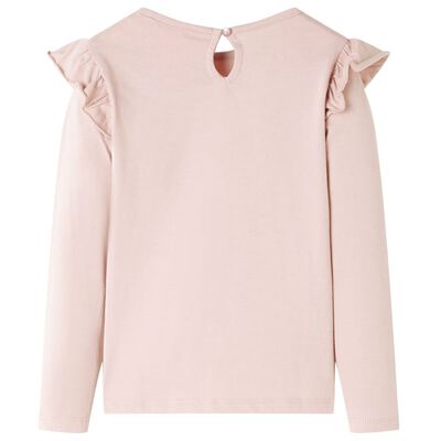 Kids' T-shirt with Long Sleeves Pink 140