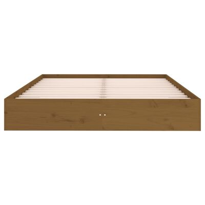 vidaXL Bed Frame without Mattress Honey Brown Solid Wood 120x200 cm