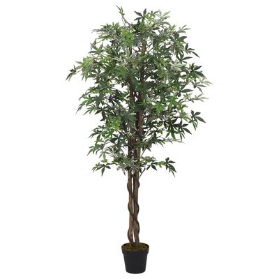 vidaXL Artificial Maple Tree 672 Leaves 180 cm Green