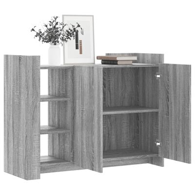 vidaXL Sideboard Grey Sonoma 100x35x75 cm Engineered Wood