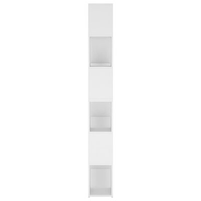 vidaXL Book Cabinet Room Divider White 100x24x188 cm