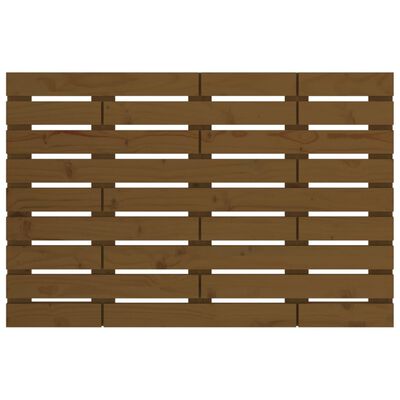 vidaXL Wall Headboard Honey Brown 106x3x63 cm Solid Wood Pine