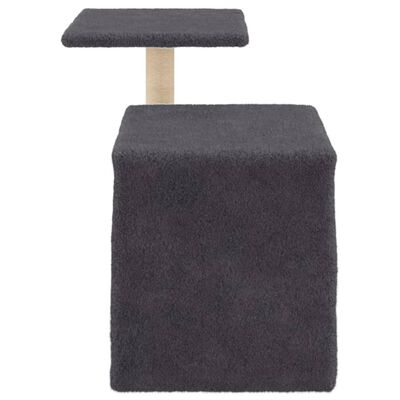 vidaXL Cat Tree with Sisal Scratching Posts Dark Grey 50.5 cm