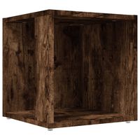 vidaXL Side Table Smoked Oak 33x33x34.5 cm Engineered Wood