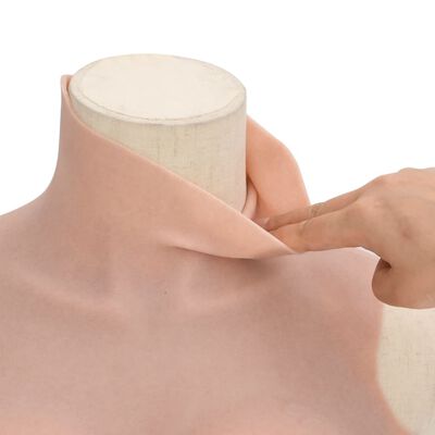 vidaXL Silicone Breastplate Natural B Cup