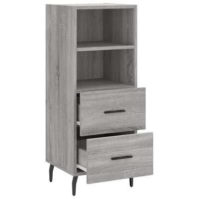 vidaXL Sideboard Grey Sonoma 34.5x34x90 cm Engineered Wood