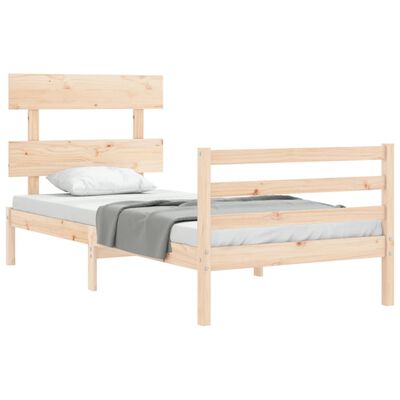 vidaXL Bed Frame without Mattress 90x200 cm Solid Wood