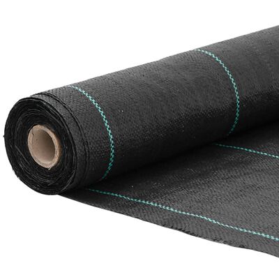 vidaXL Weed Membrane Black 0.5x200 m PP