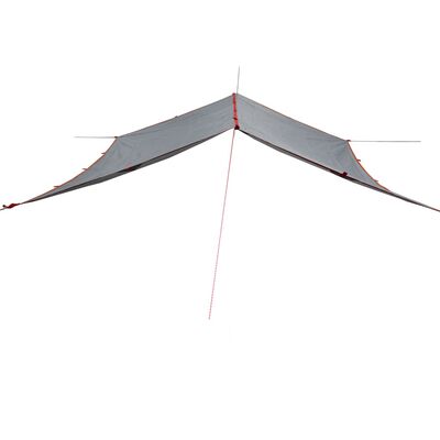 vidaXL Camping Tarp Grey and Orange 360x294 cm Waterproof