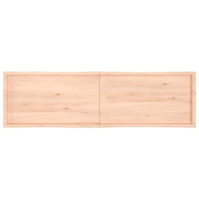 vidaXL Table Top 220x60x(2-4) cm Untreated Solid Wood Live Edge