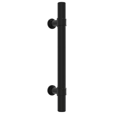 vidaXL Cabinet Handles 10 pcs Black 96 mm Stainless Steel