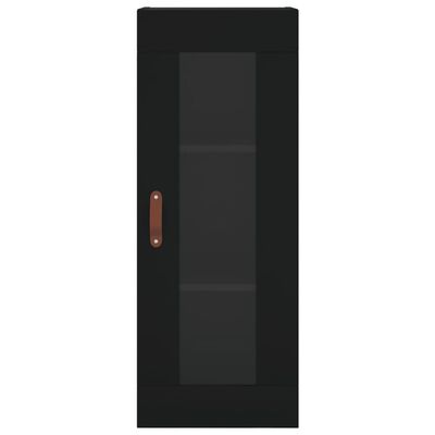 vidaXL Highboard Black 34.5x34x180 cm Engineered Wood