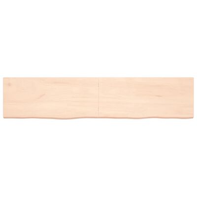 vidaXL Table Top 180x40x(2-4) cm Untreated Solid Wood Oak