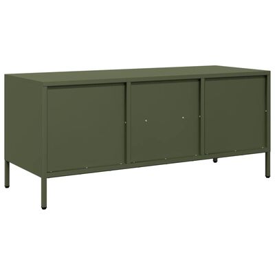 vidaXL TV Cabinet Olive Green 101.5x39x43.5 cm Cold-rolled Steel