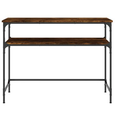 vidaXL Console Table Smoked Oak 100x35.5x75 cm Engineered Wood