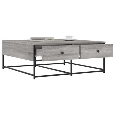 vidaXL Coffee Table Grey Sonoma 100x99x40 cm Engineered Wood