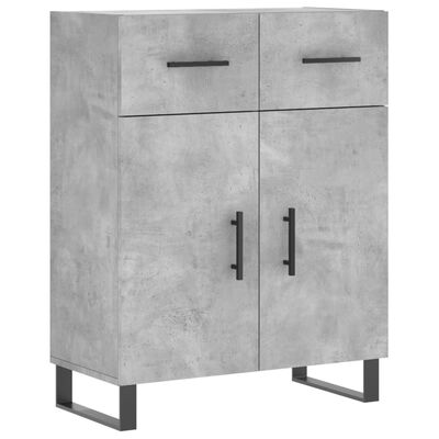 vidaXL Highboard Concrete Grey 69.5x34x180 cm Engineered Wood