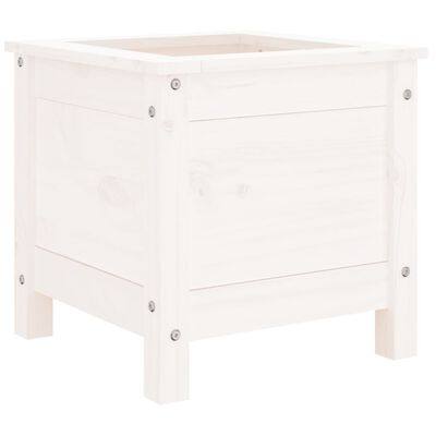 vidaXL Garden Planter White 40x40x39 cm Solid Wood Pine