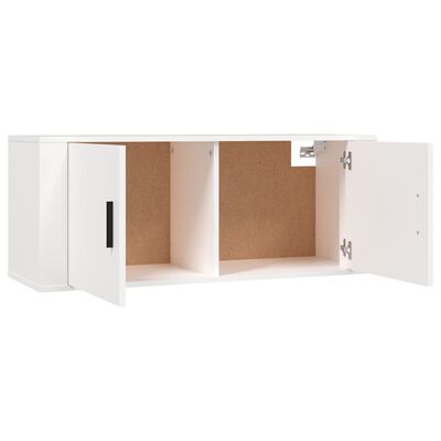 vidaXL Wall-mounted TV Cabinets 2 pcs White 100x34.5x40 cm