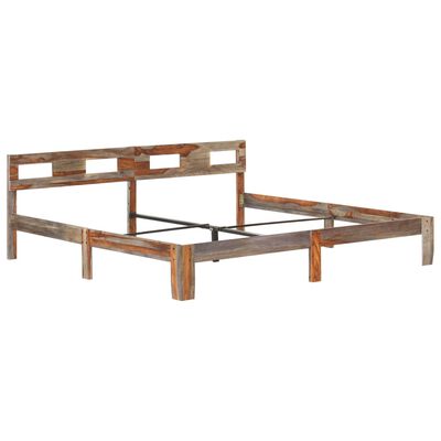 vidaXL Bed Frame without Mattress Solid Wood 200x200 cm