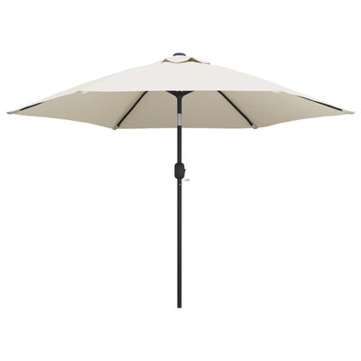 vidaXL Parasol Sand White 3m Steel Pole